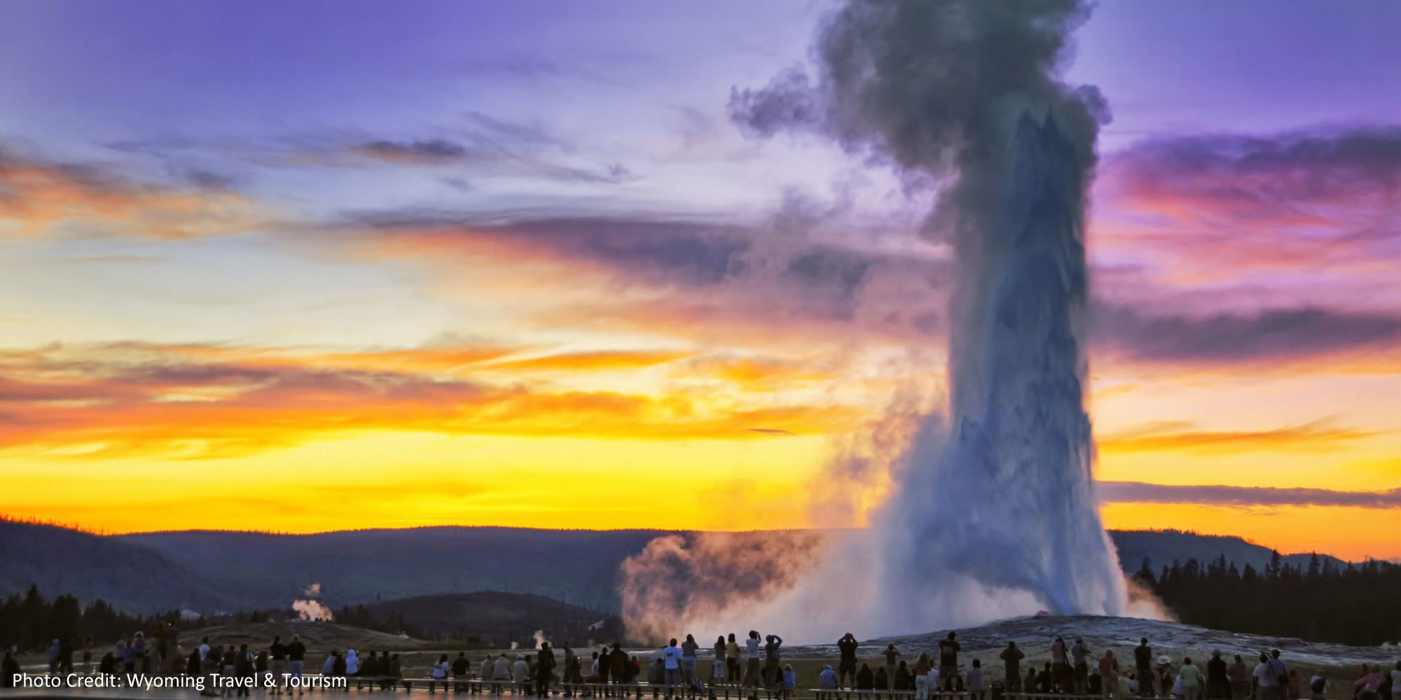 Wyoming Yellowstone Old Faithful