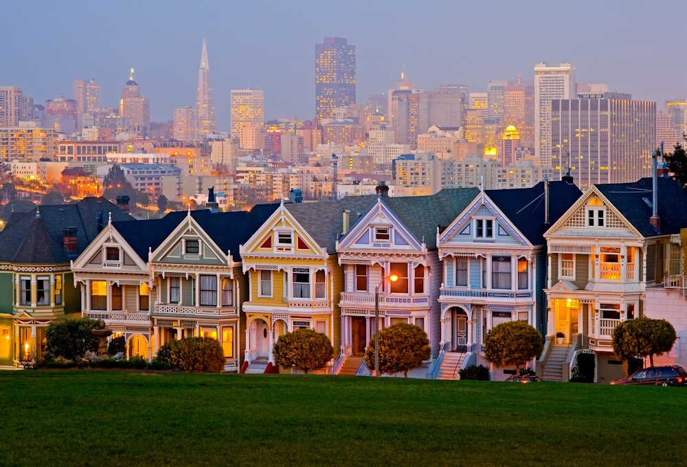 California San Francisco Alamo Square